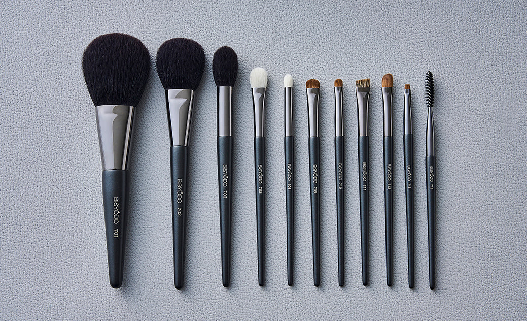 TSUMUGI 11pcs Brushes Set(Gray/Pink)