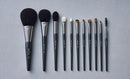 TSUMUGI 11pcs Brushes Set(Brown/Black)