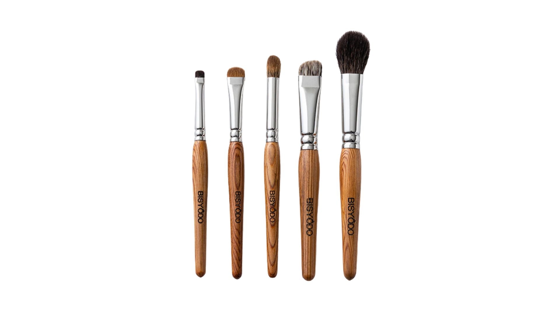 Eye makeup 5pcs Brushes Set (Cedar) (White/Black)