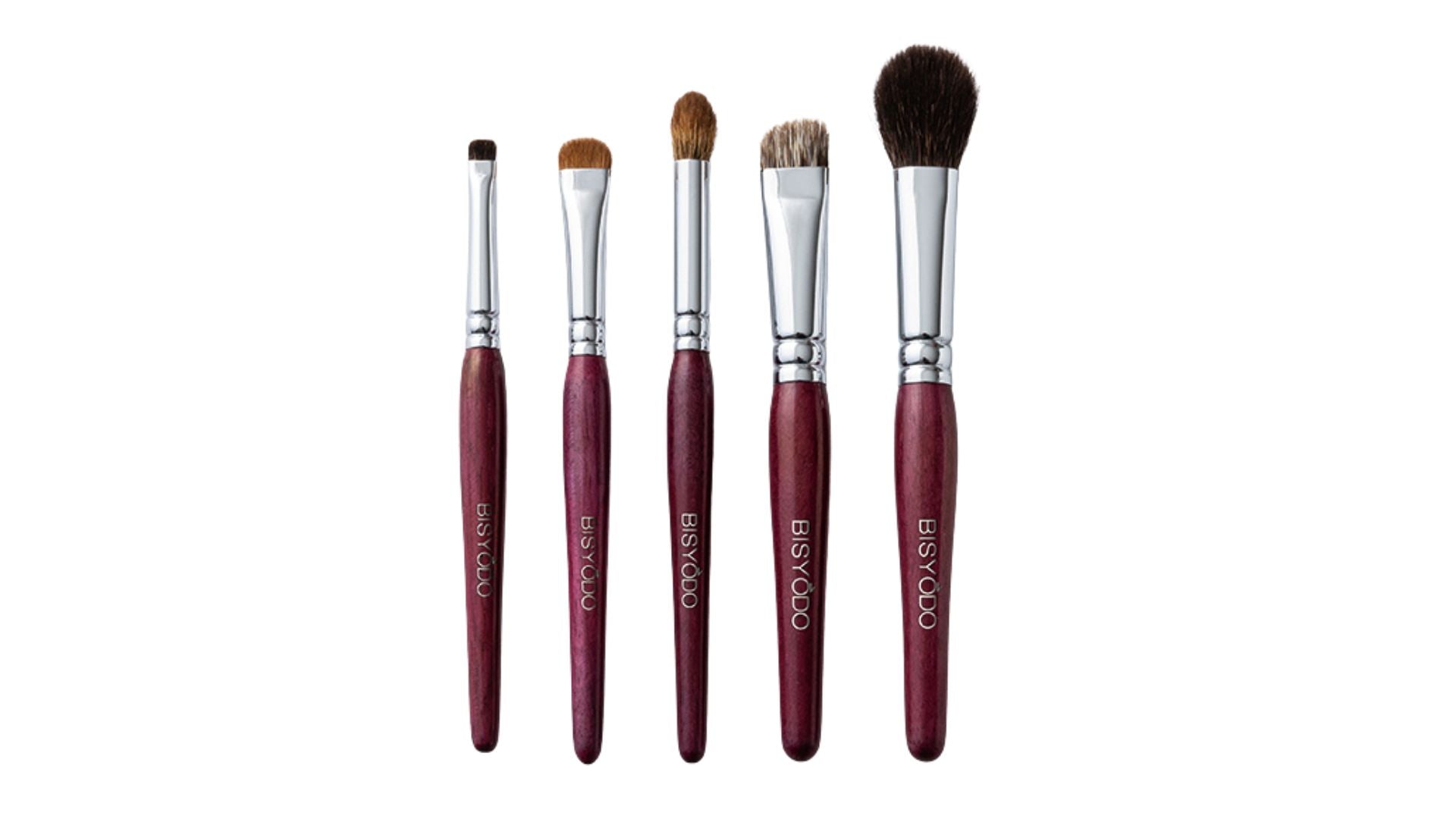 Eye makeup 5pcs Brushes Set (Purpleheart)  (Camellia)