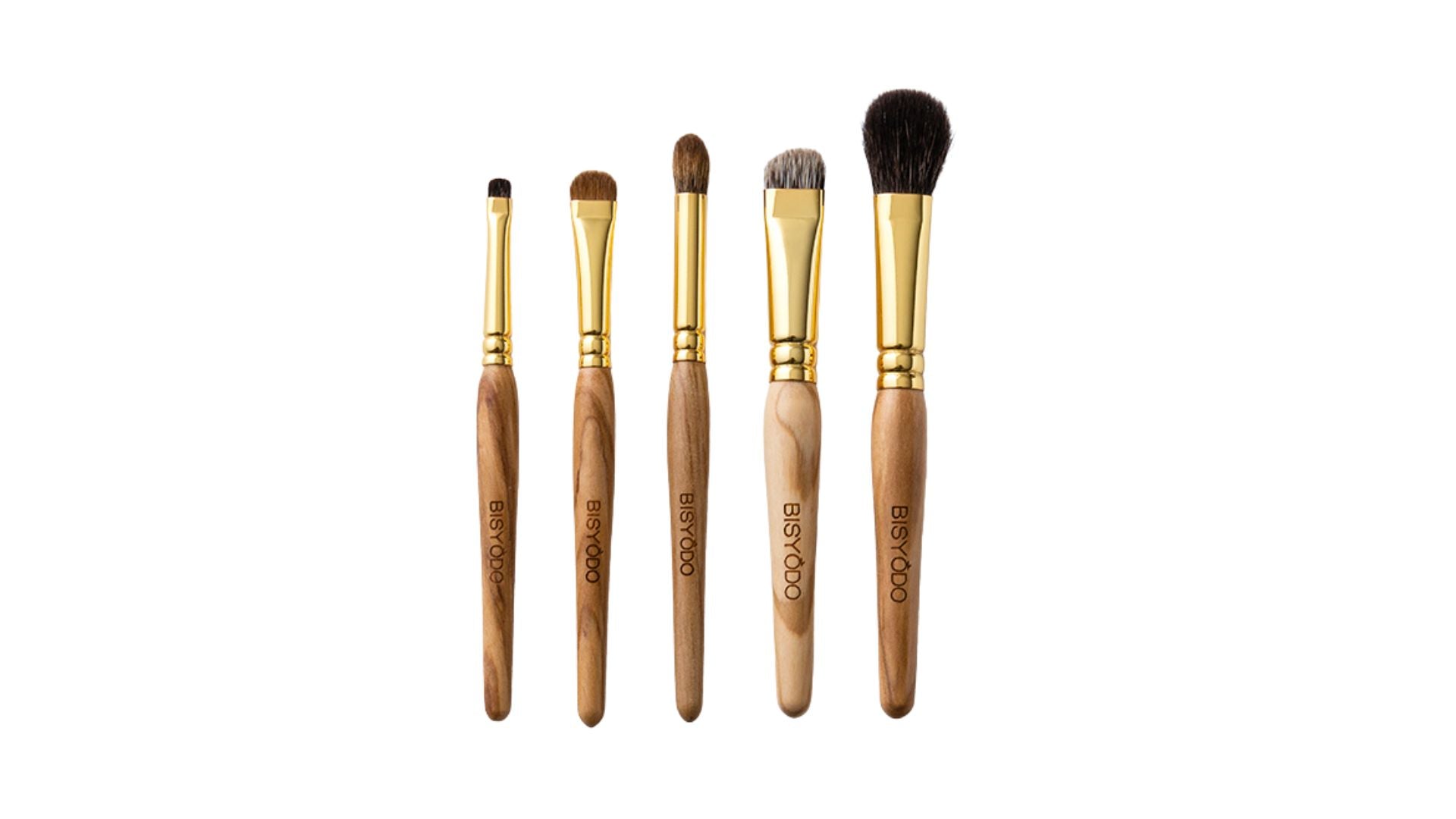 Eye makeup 5pcs Brushes Set (Olive) (Camellia)