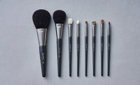 TSUMUGI 8pcs Brushes Set (Brown/Black)