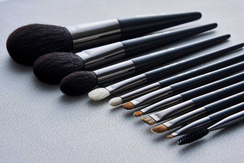 TSUMUGI 11pcs Brushes Set(Brown/Black)